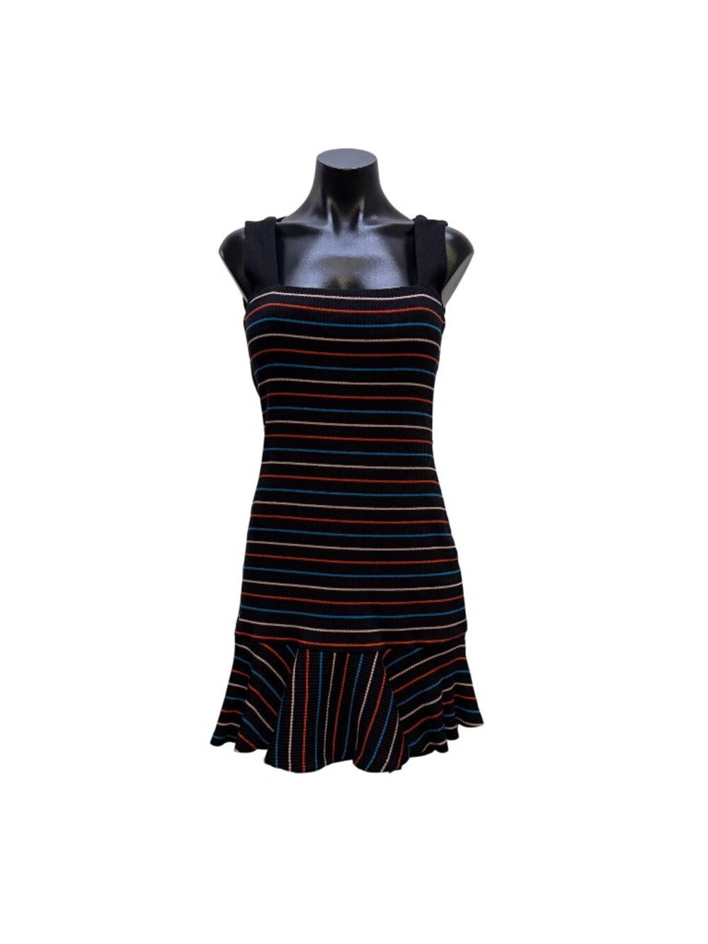 NWT Elliatt Clarina Dress Black Multi Striped Size S